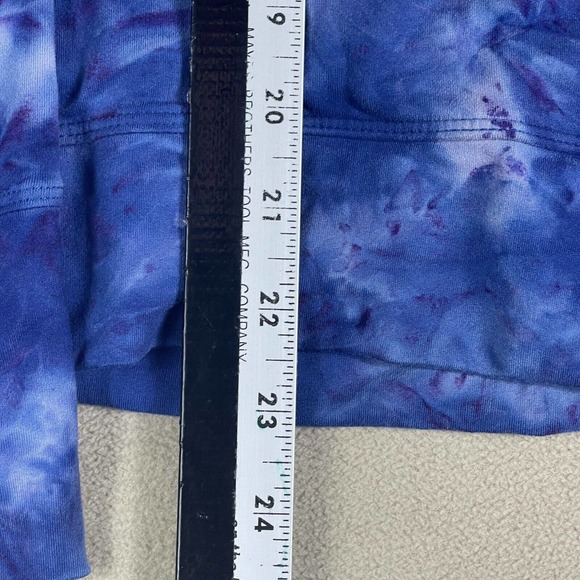 Juicy Couture Sport Womens Full Zip Athletic Jacket L Mock Neck Pockets Tie Dye - Picture 7 of 9